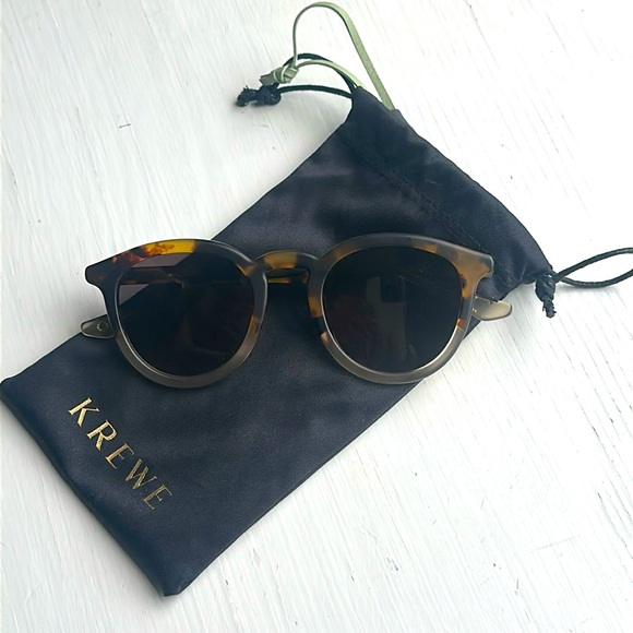 KREWE Accessories - Krewe Collins Sunglasses in Blonde Tortoise to Haze- NEW NEVER WORN